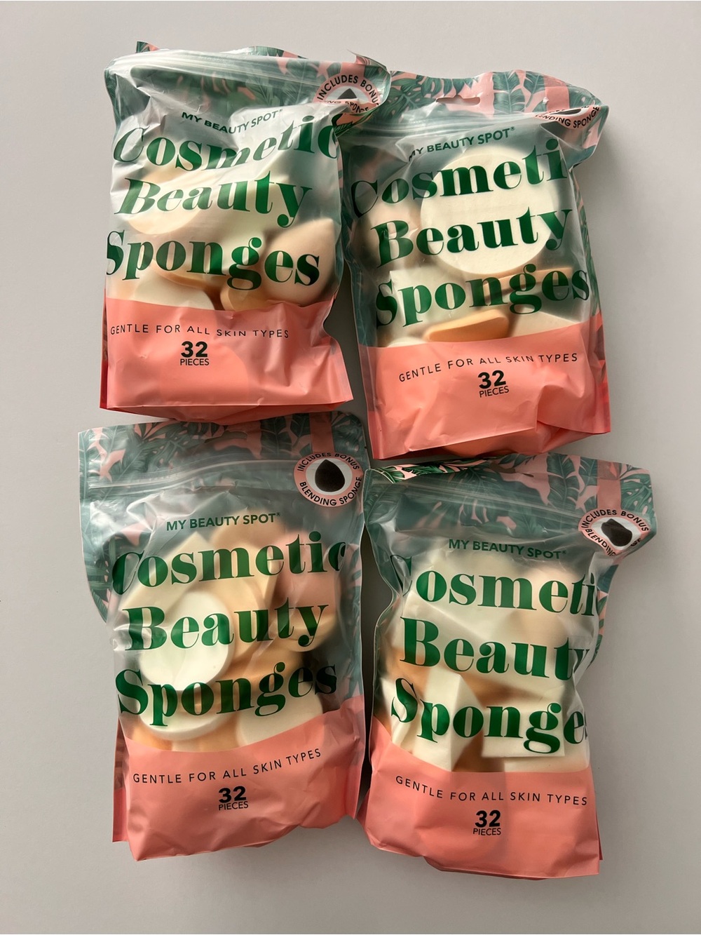 My Beauty Spot Cosmetic Beauty Sponges - (4 - 32 piece packs)